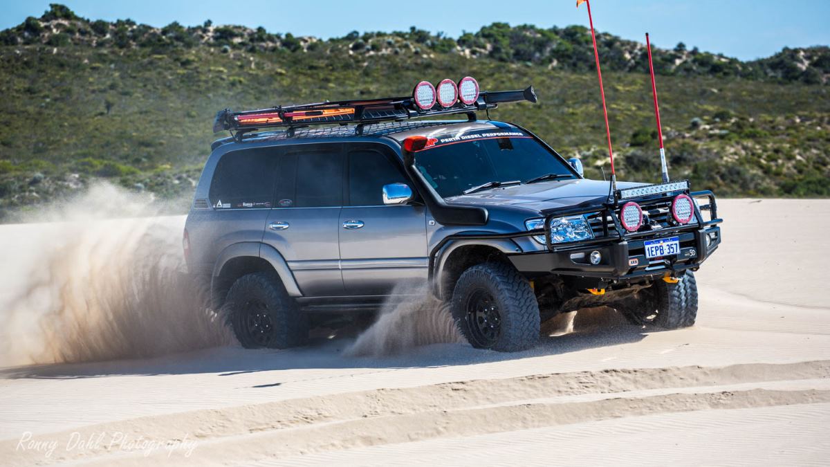 100 Series Landcruiser, modified.