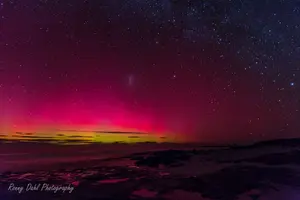 The day the southern Auroras hit W.A. We had to stop as there was a mountain bike laying in the middle of the soft yet very bumpy...