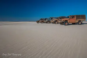 Relying on a hand brake is very dangerous and can end with disastrous consequences! I turned my left and saw my LandCruiser heading straight for the steep 40m sand dune descent…