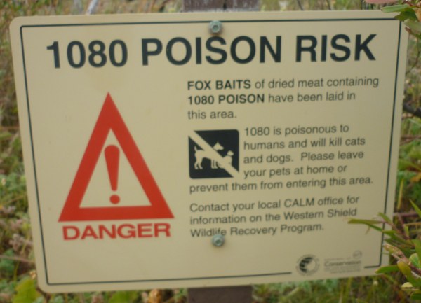 The 1080 Poison Sign.
