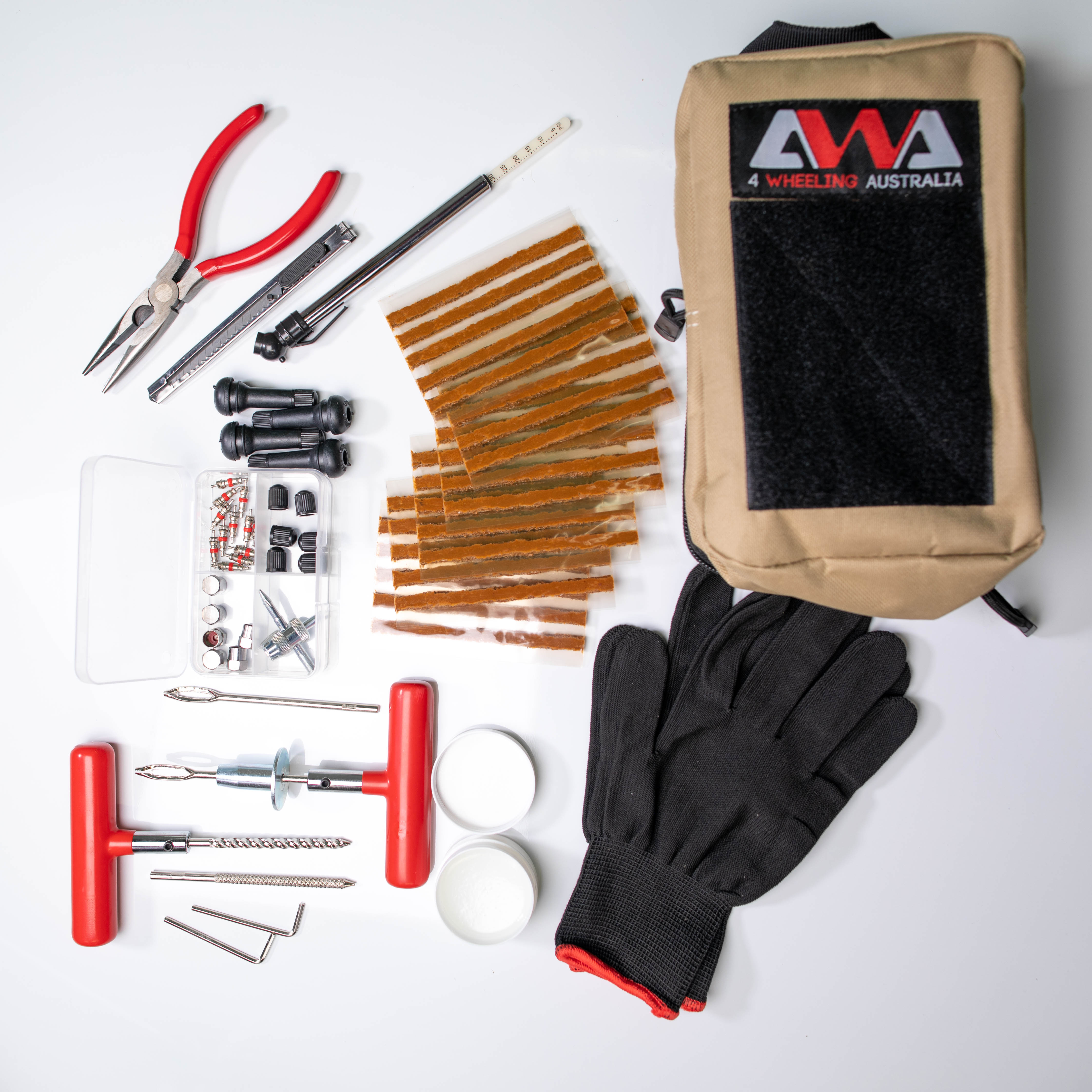 Tyre repair kit.