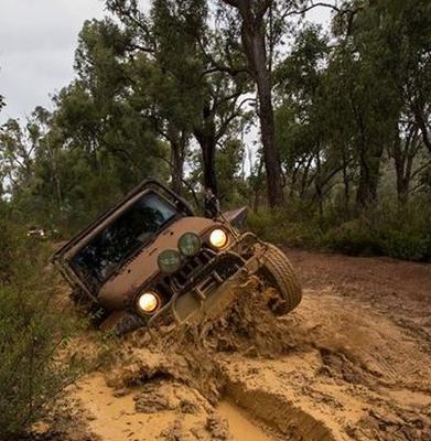 Stomping through the mud in Harvey