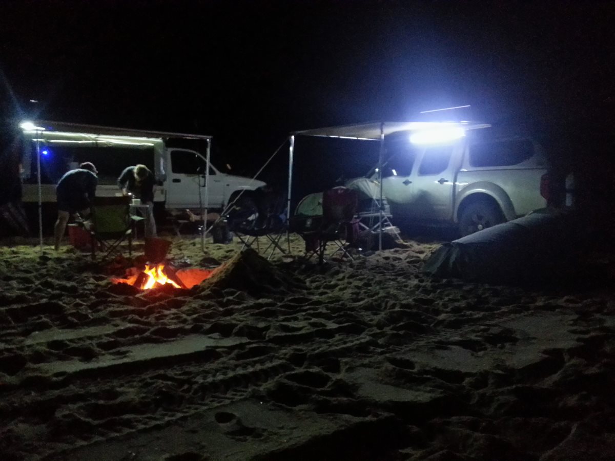 Night camp in the Navara.
