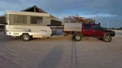 Ute & Van roadside camp