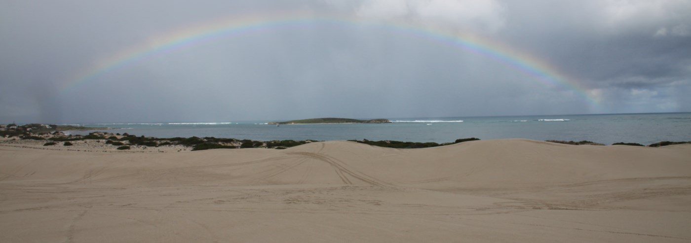 4x4 on Lancelin's sand dunes.