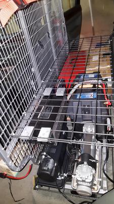 compressors, inverter, aux battery and DC to DC charger