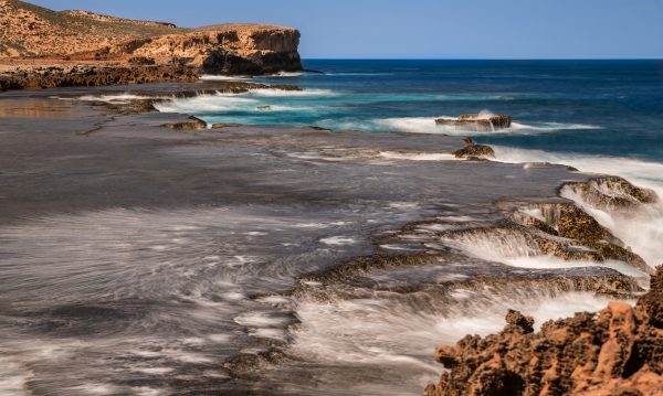 Water waves and rocks, Zurtdorp cliffs Western Australia.
