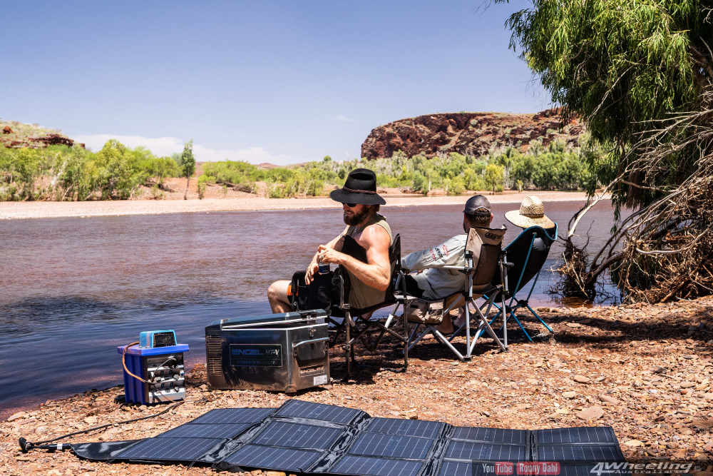 Ronny Dahl Camping at the river.