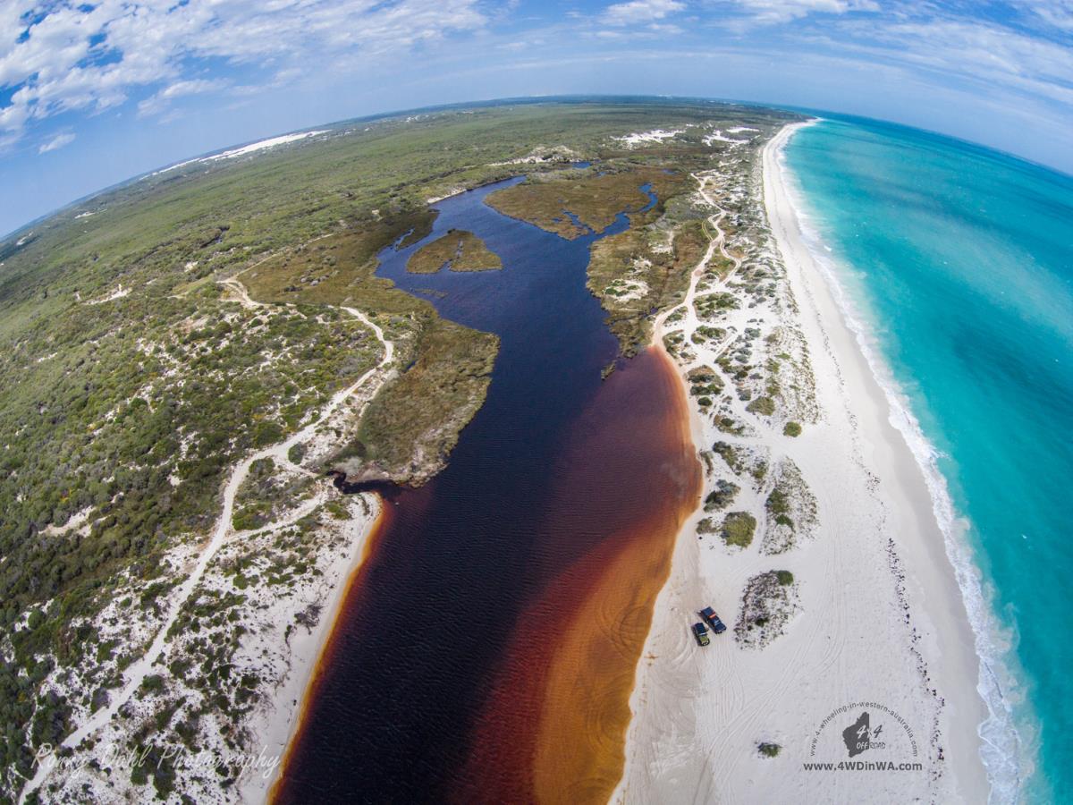 Hill River mouth, Western Australia.