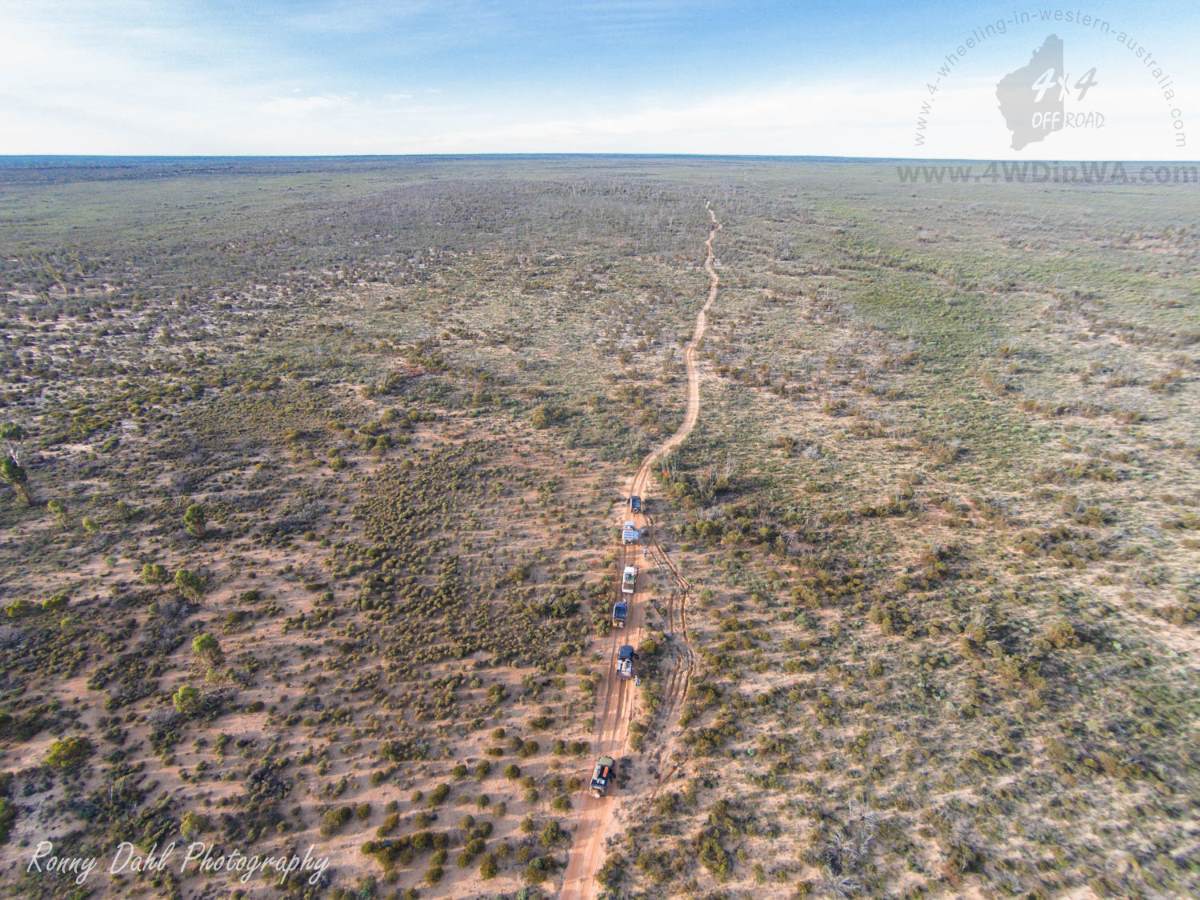 The Holland Track, Western Australia. Arial photo.
