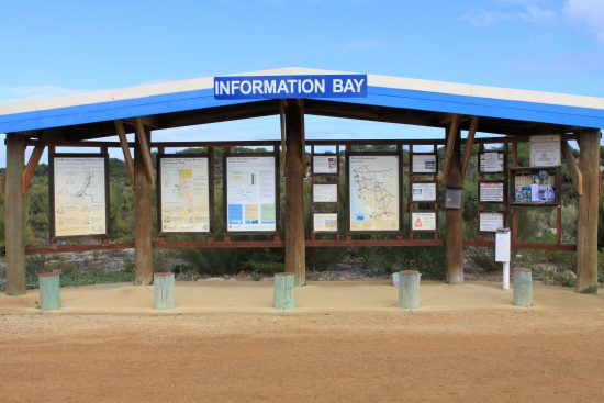 Sandy Cape info bay.
